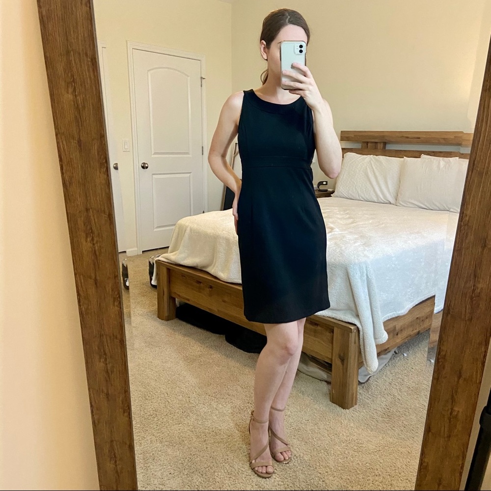NWT Ann Taylor Black Sheath Dress